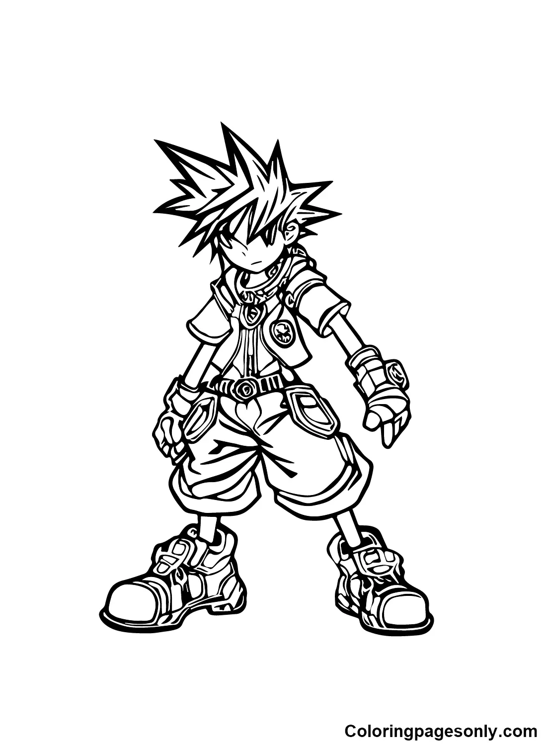Desenhos de Kingdom Hearts Para Colorir 14