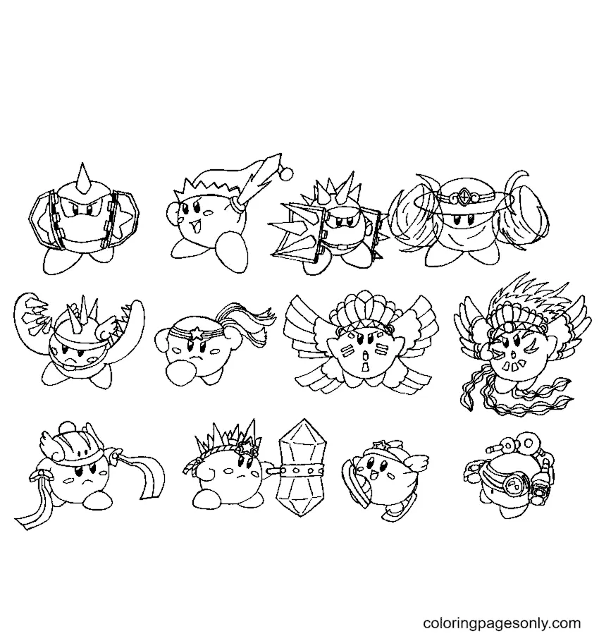 Desenhos de Kirby Para Colorir 10