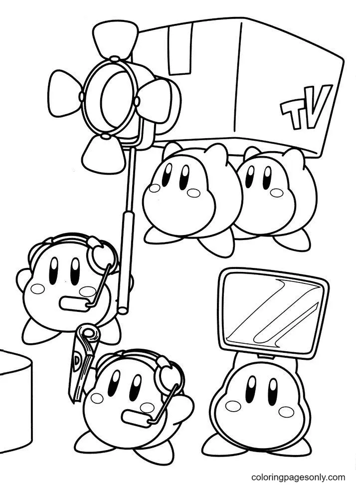 Desenhos de Kirby Para Colorir 2
