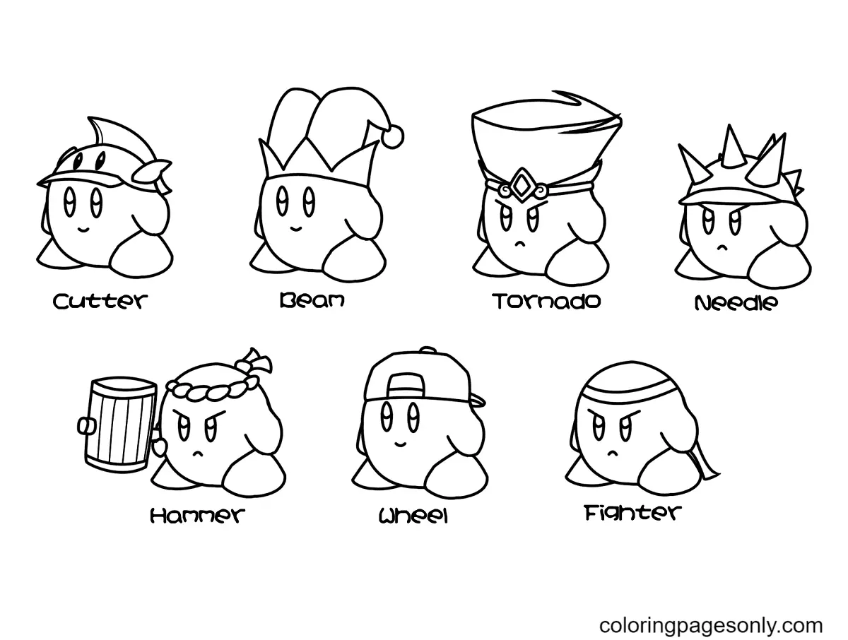 Desenhos de Kirby Para Colorir 3