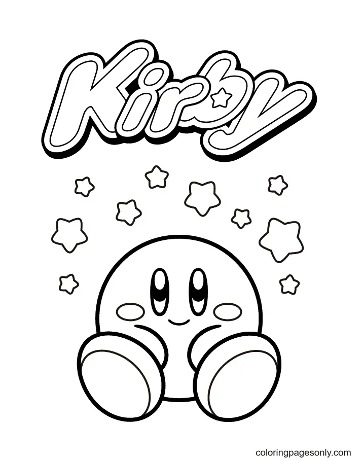 Desenhos de Kirby Para Colorir 4