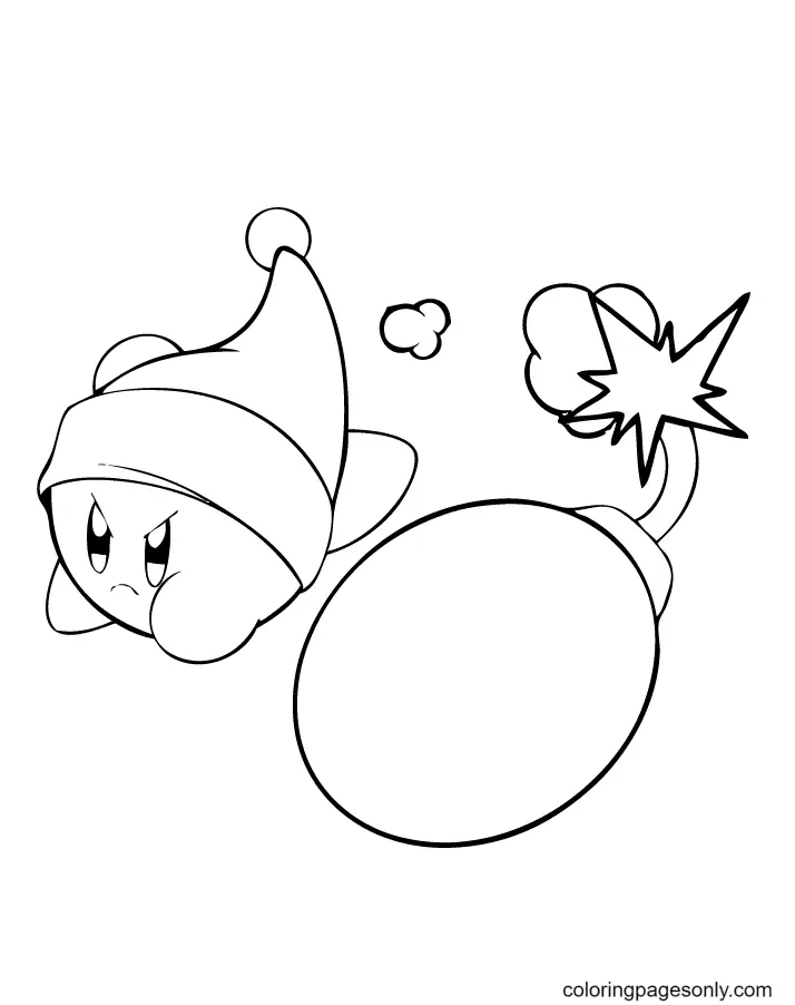 Desenhos de Kirby Para Colorir 44