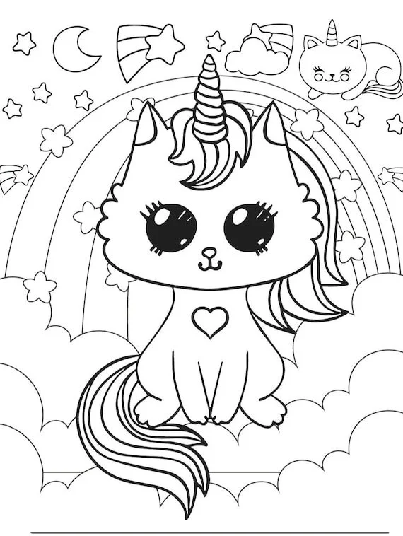 Kittycorn Ausmalbilder 21