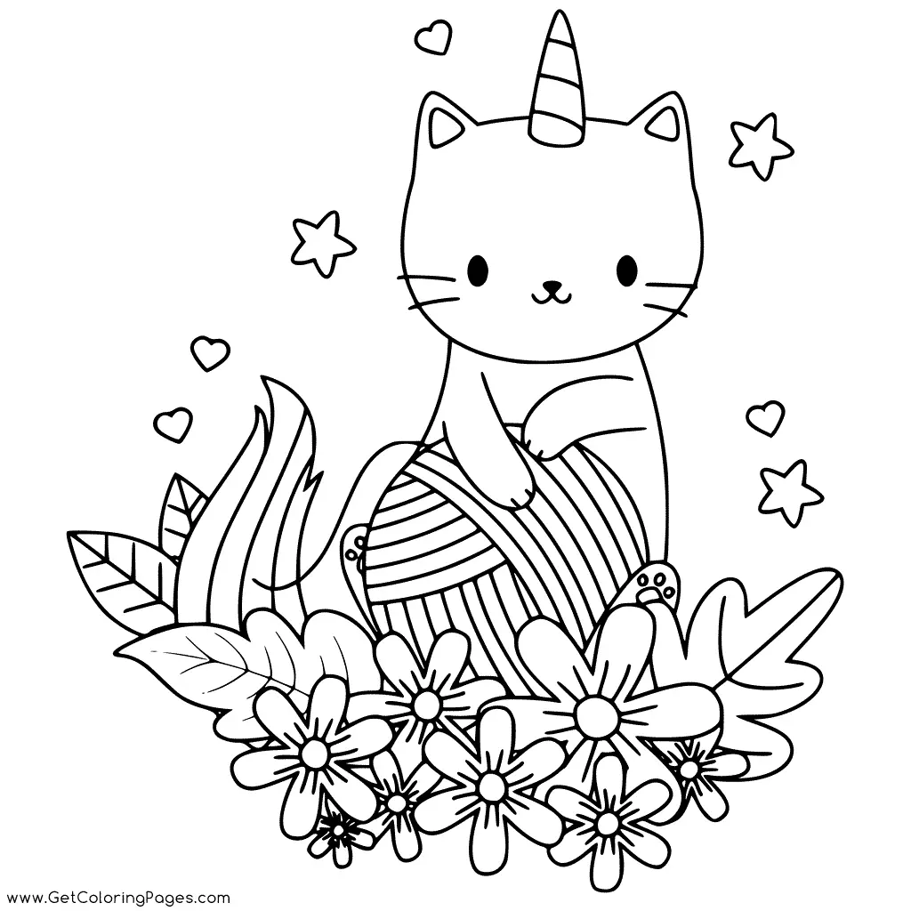 Kittycorn Ausmalbilder 7