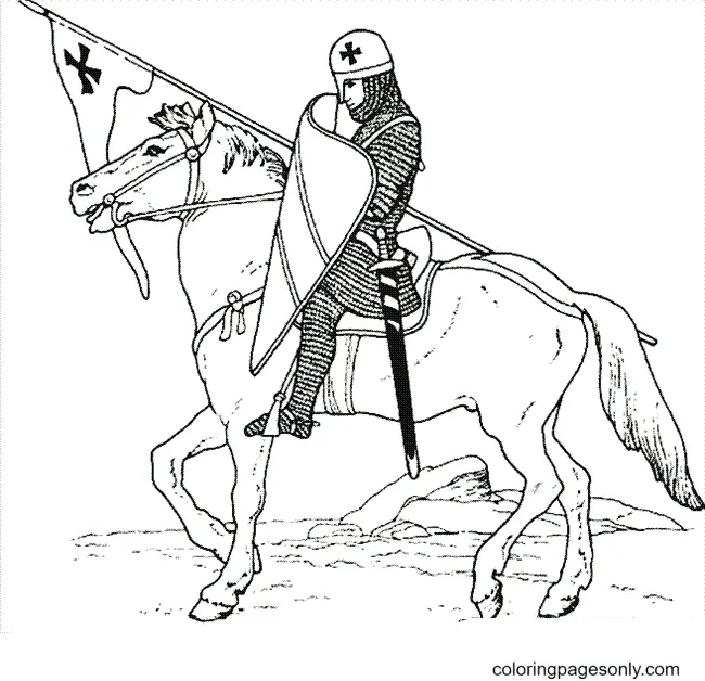 Caballero Para Colorear 11