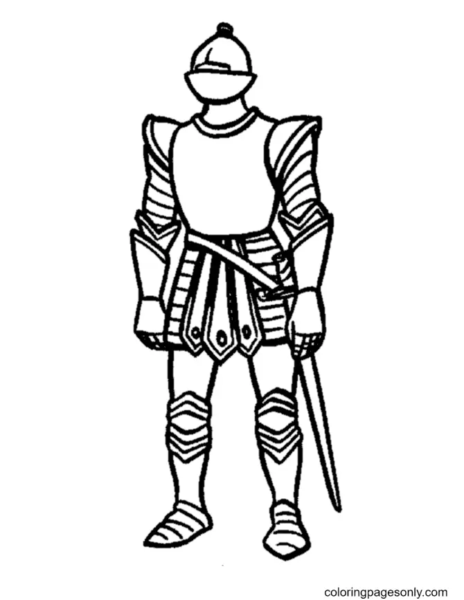 Caballero Para Colorear 13