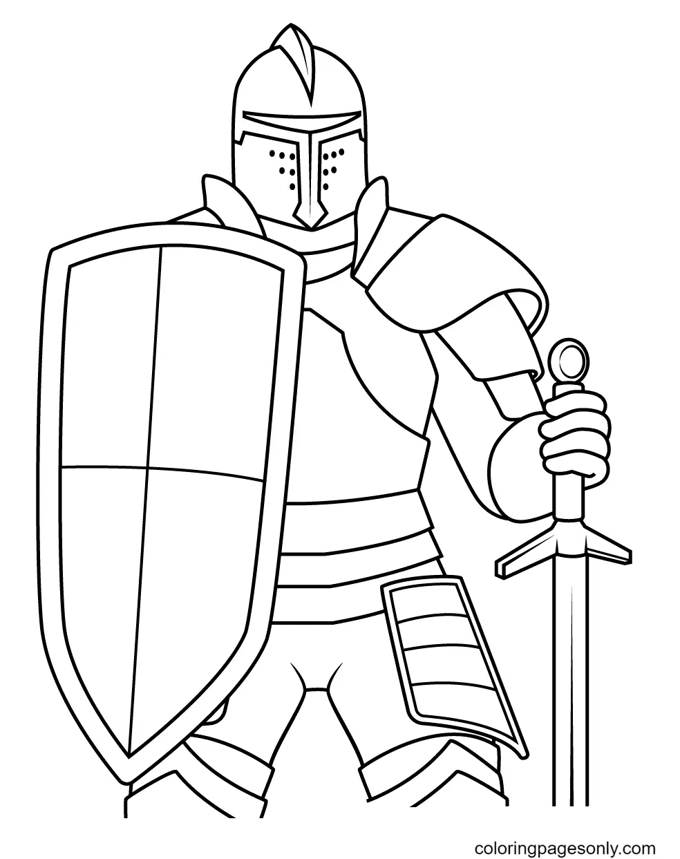 Caballero Para Colorear 14