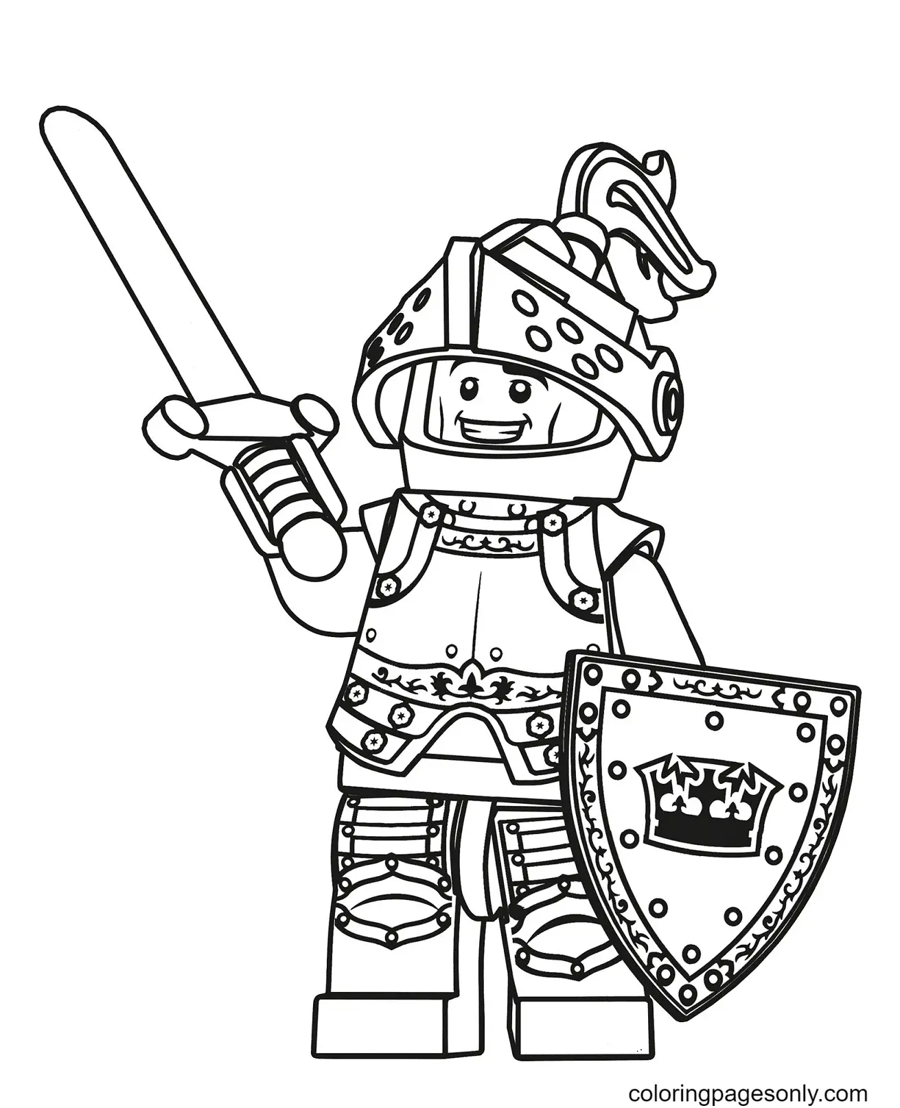 Caballero Para Colorear 16