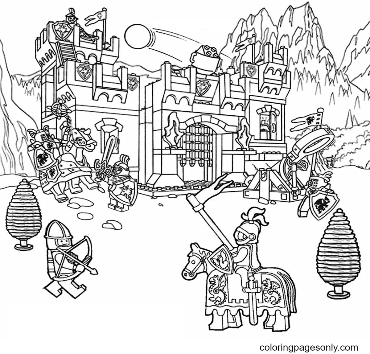 Caballero Para Colorear 2