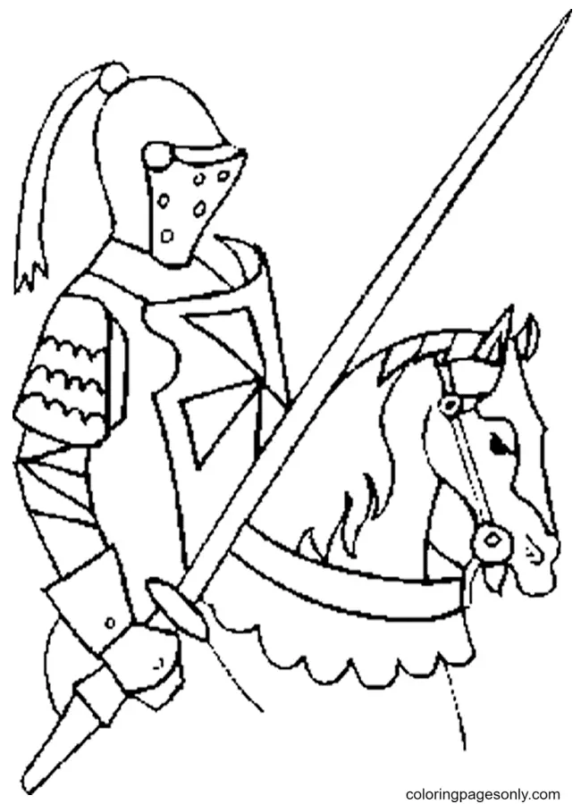 Caballero Para Colorear 21
