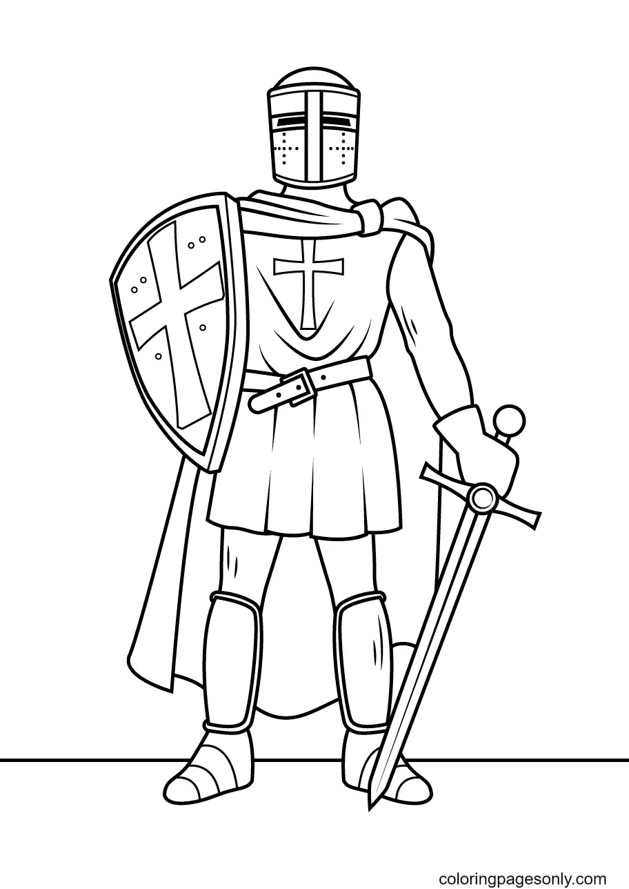 Caballero Para Colorear 23