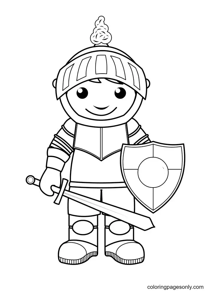 Ritter Ausmalbilder 25
