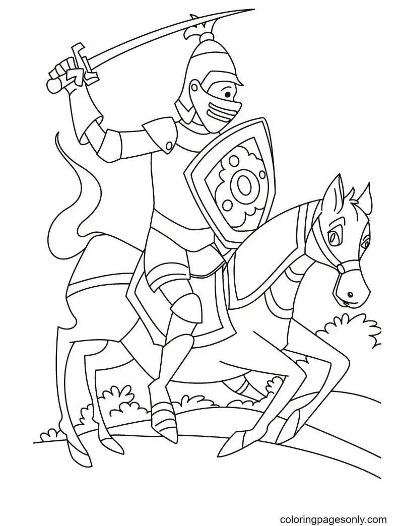 Caballero Para Colorear 28