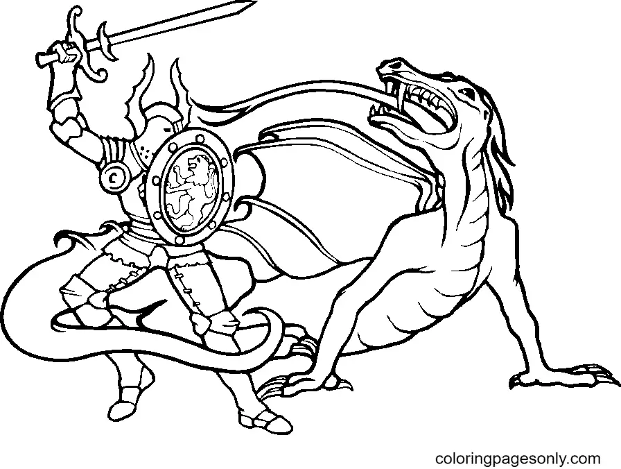 Caballero Para Colorear 3