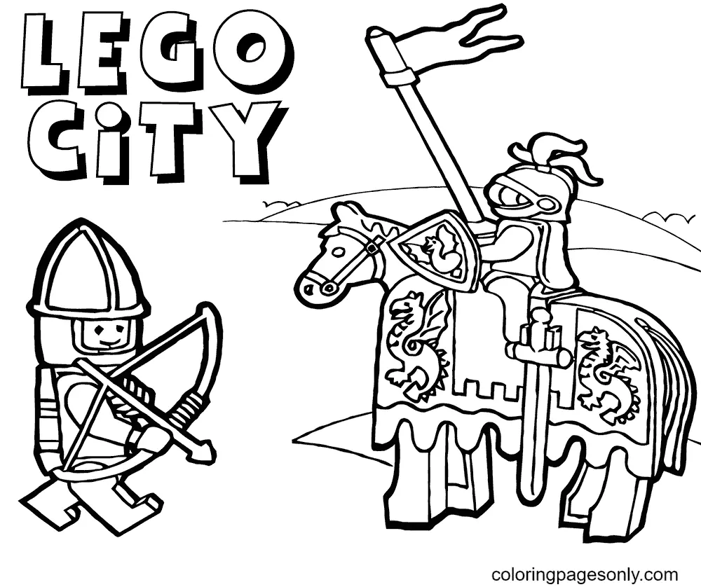 Knight Coloring Pages 31