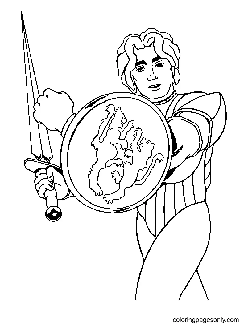 Caballero Para Colorear 32