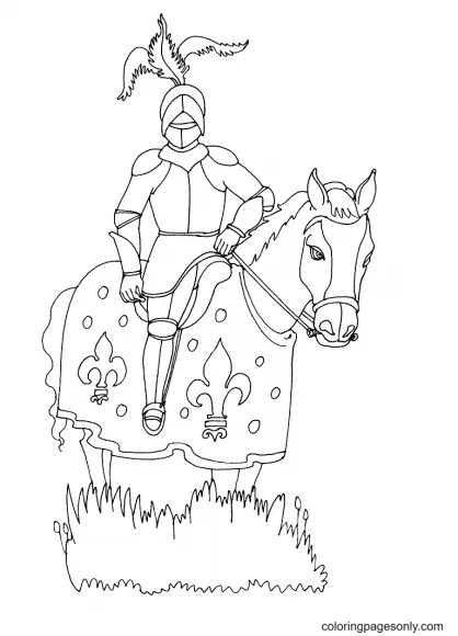 Caballero Para Colorear 35