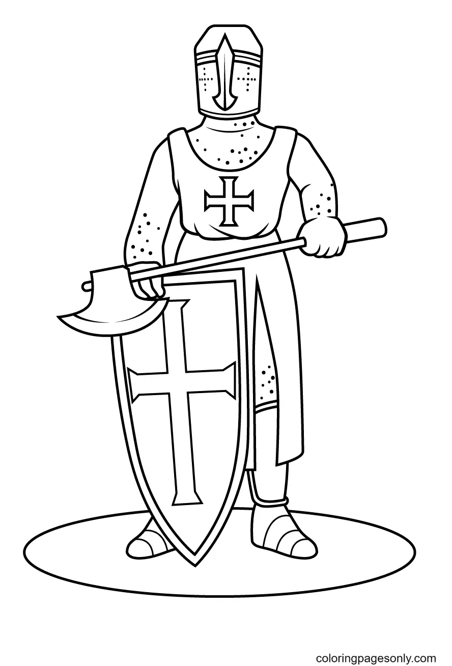 Ritter Ausmalbilder 37