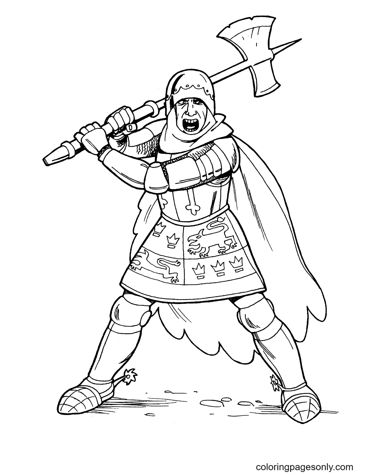 Caballero Para Colorear 38