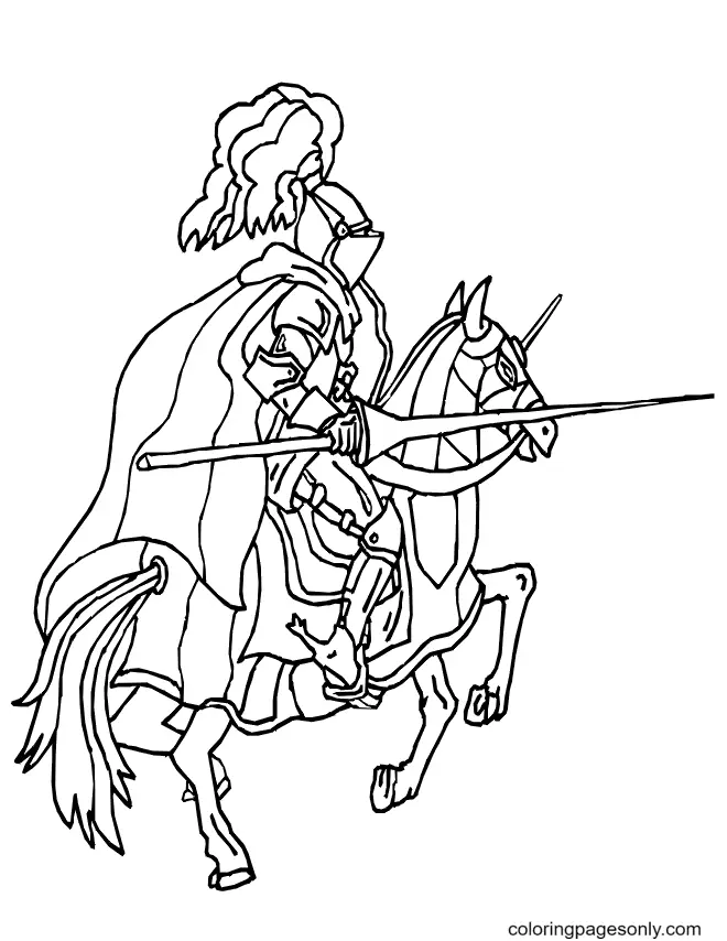 Caballero Para Colorear 40