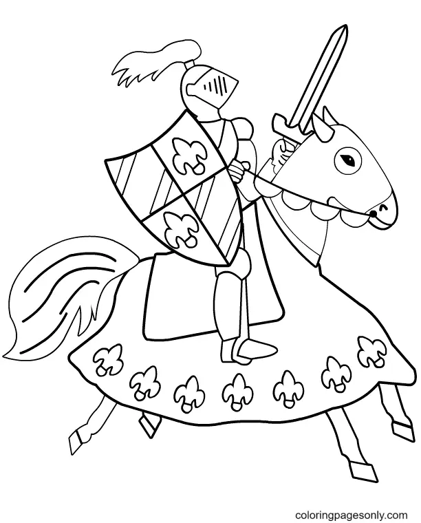 Caballero Para Colorear 42