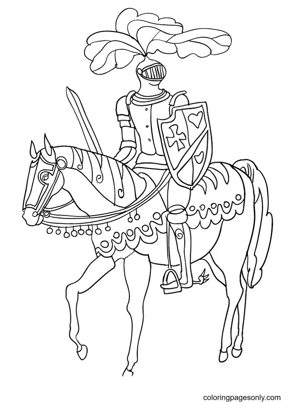 Caballero Para Colorear 46