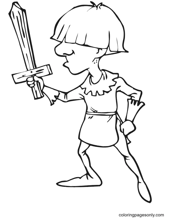 Knight Coloring Pages 49