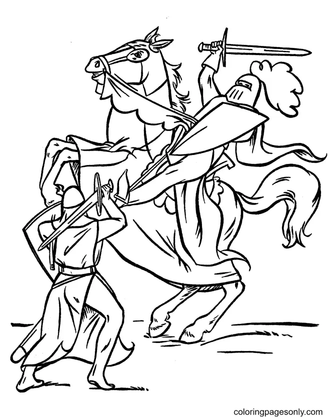 Caballero Para Colorear 5