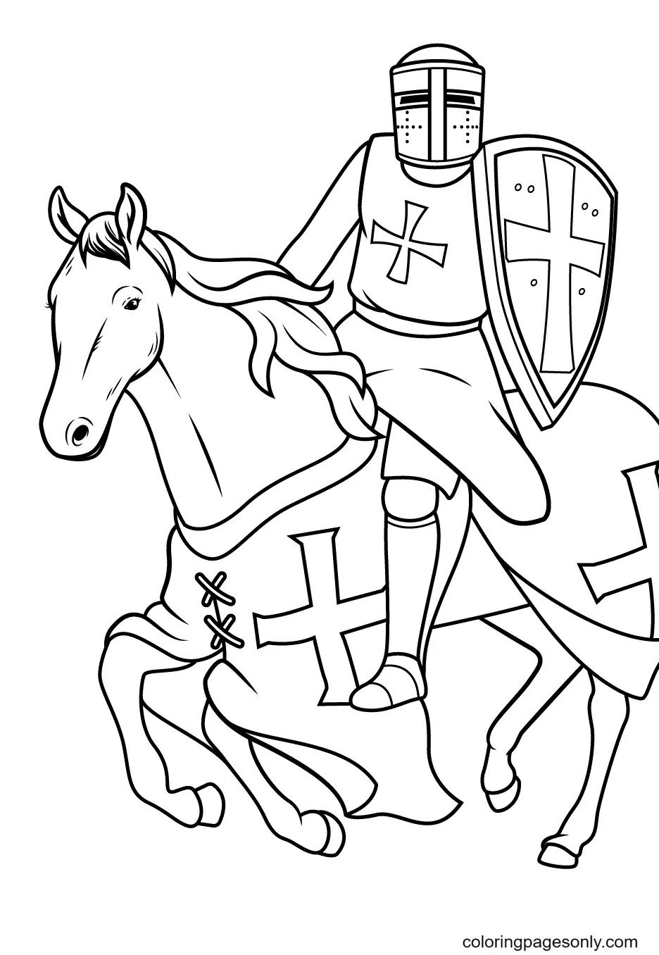 Caballero Para Colorear 51