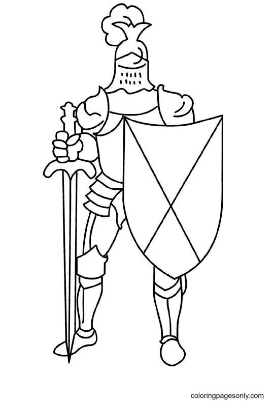 Ritter Ausmalbilder 61