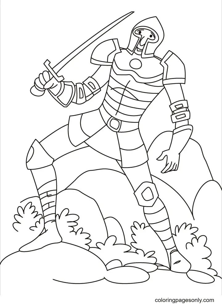 Ritter Ausmalbilder 65