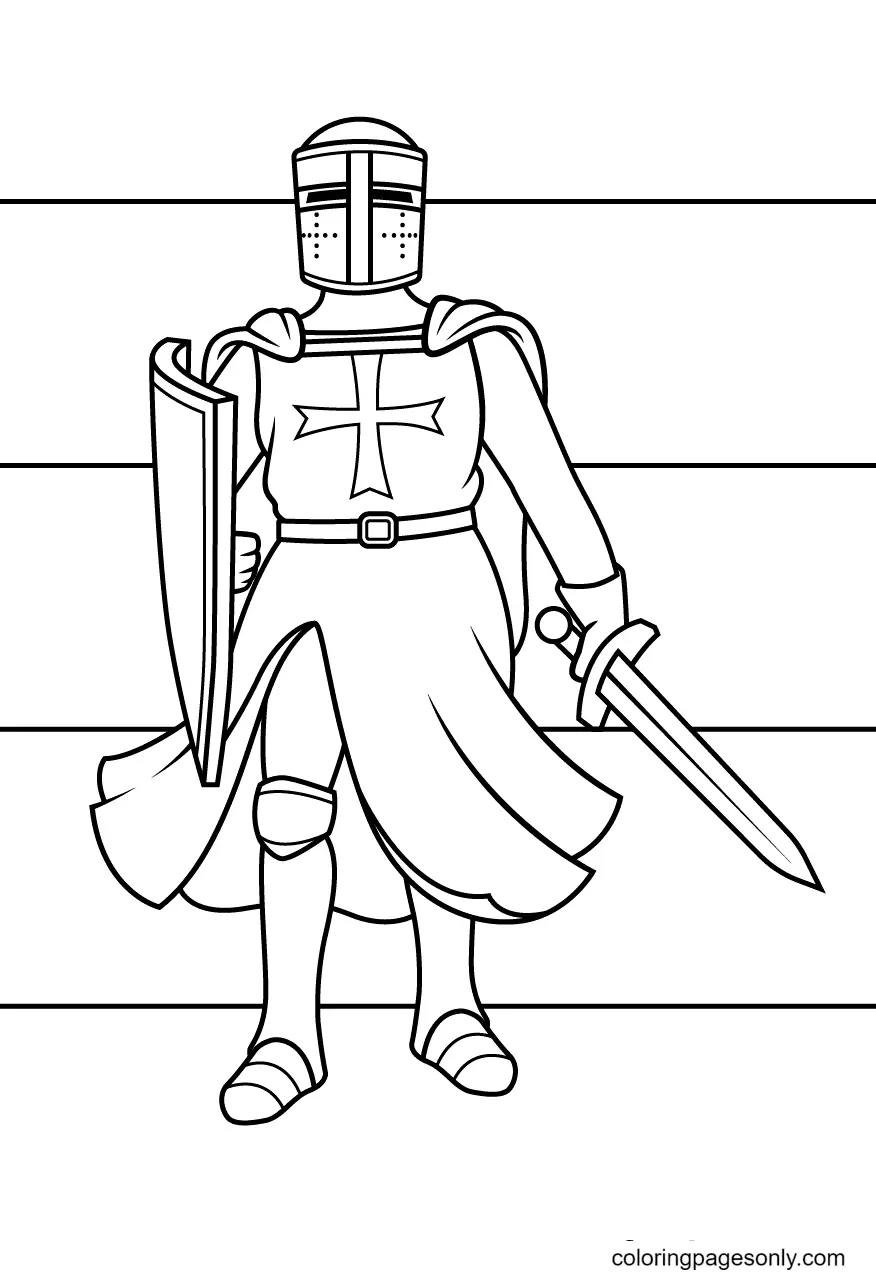 Ritter Ausmalbilder 67