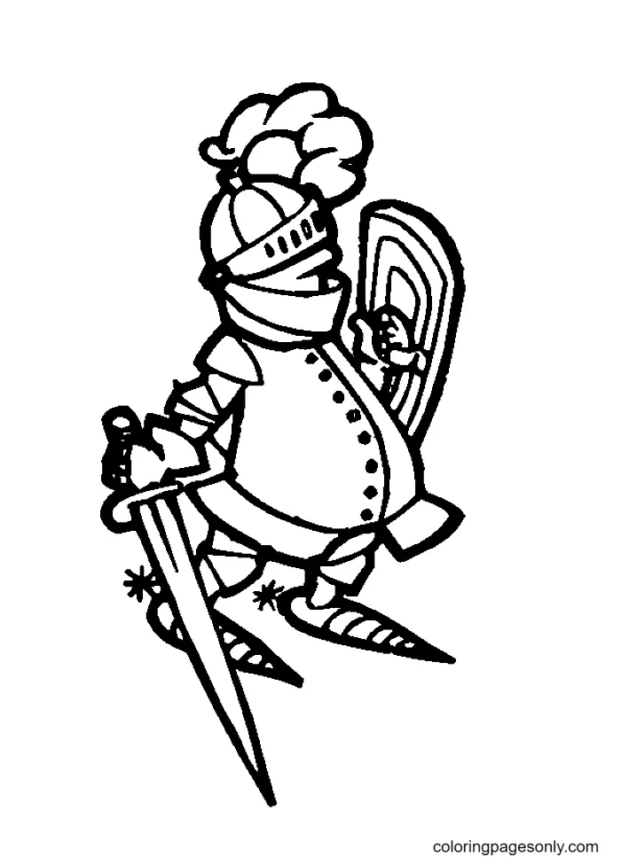 Caballero Para Colorear 69