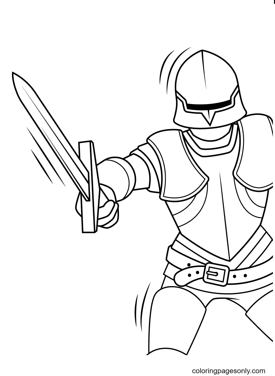 Caballero Para Colorear 72