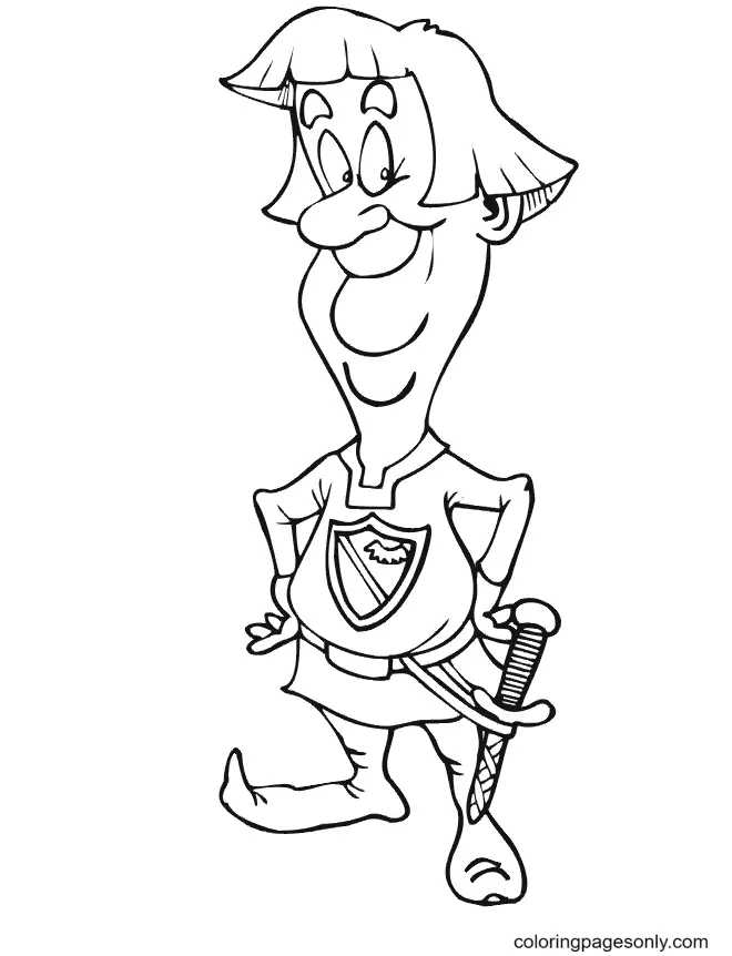 Caballero Para Colorear 74