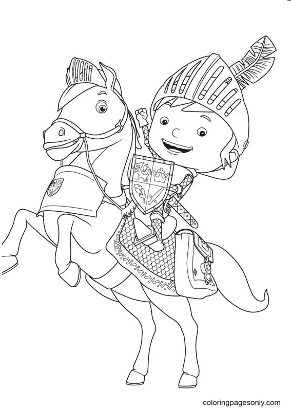 Caballero Para Colorear 77
