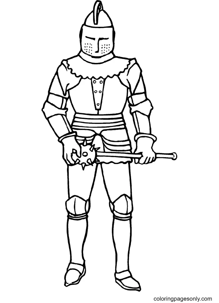 Ritter Ausmalbilder 79