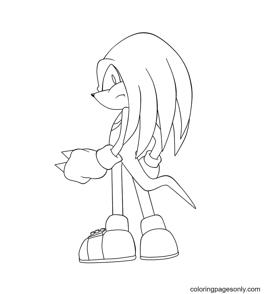 Knuckles Para Colorear 33