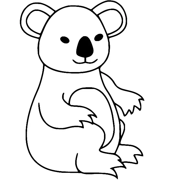 Desenhos de Koala Para Colorir 58