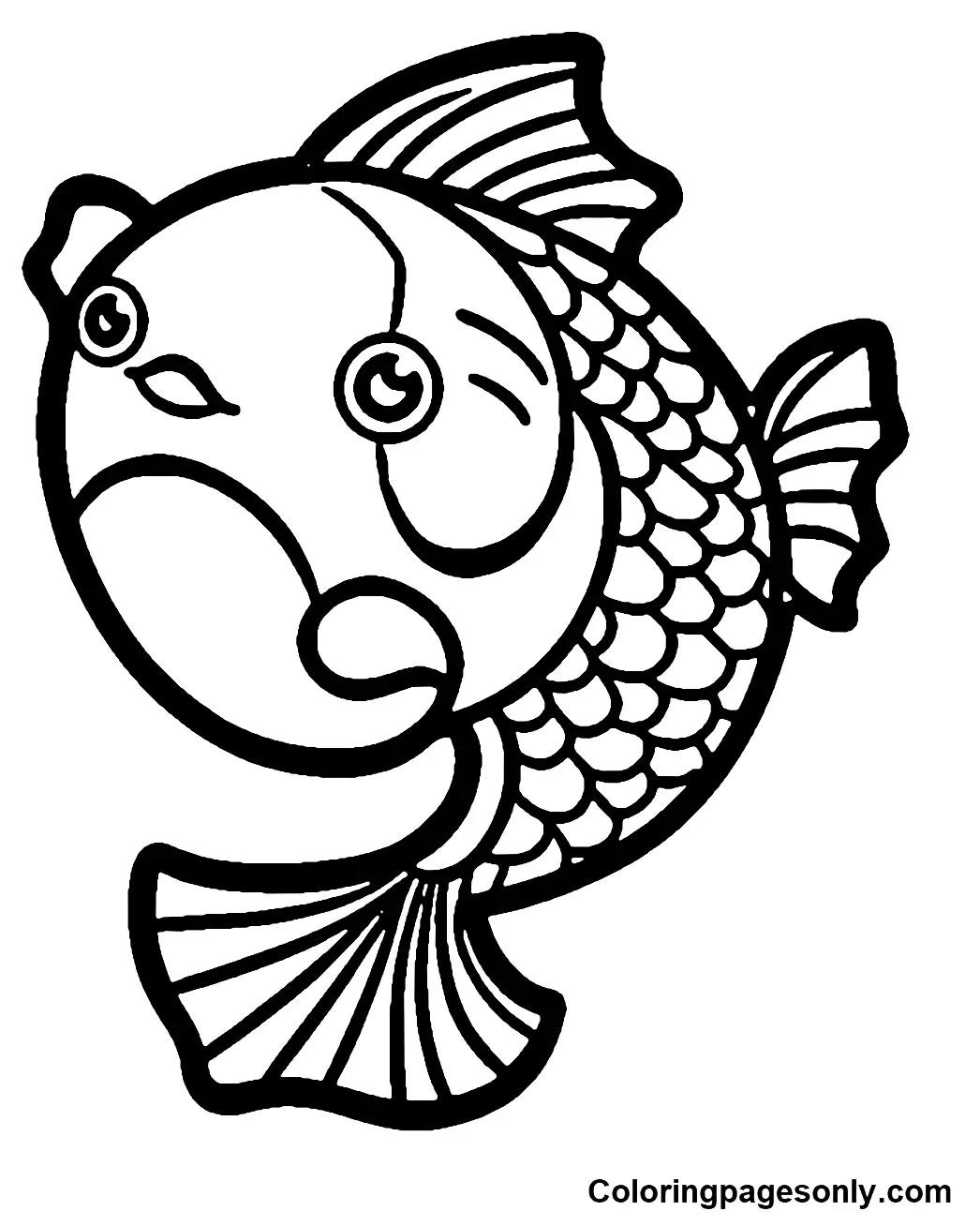 Koi Fish Coloring Pages 31