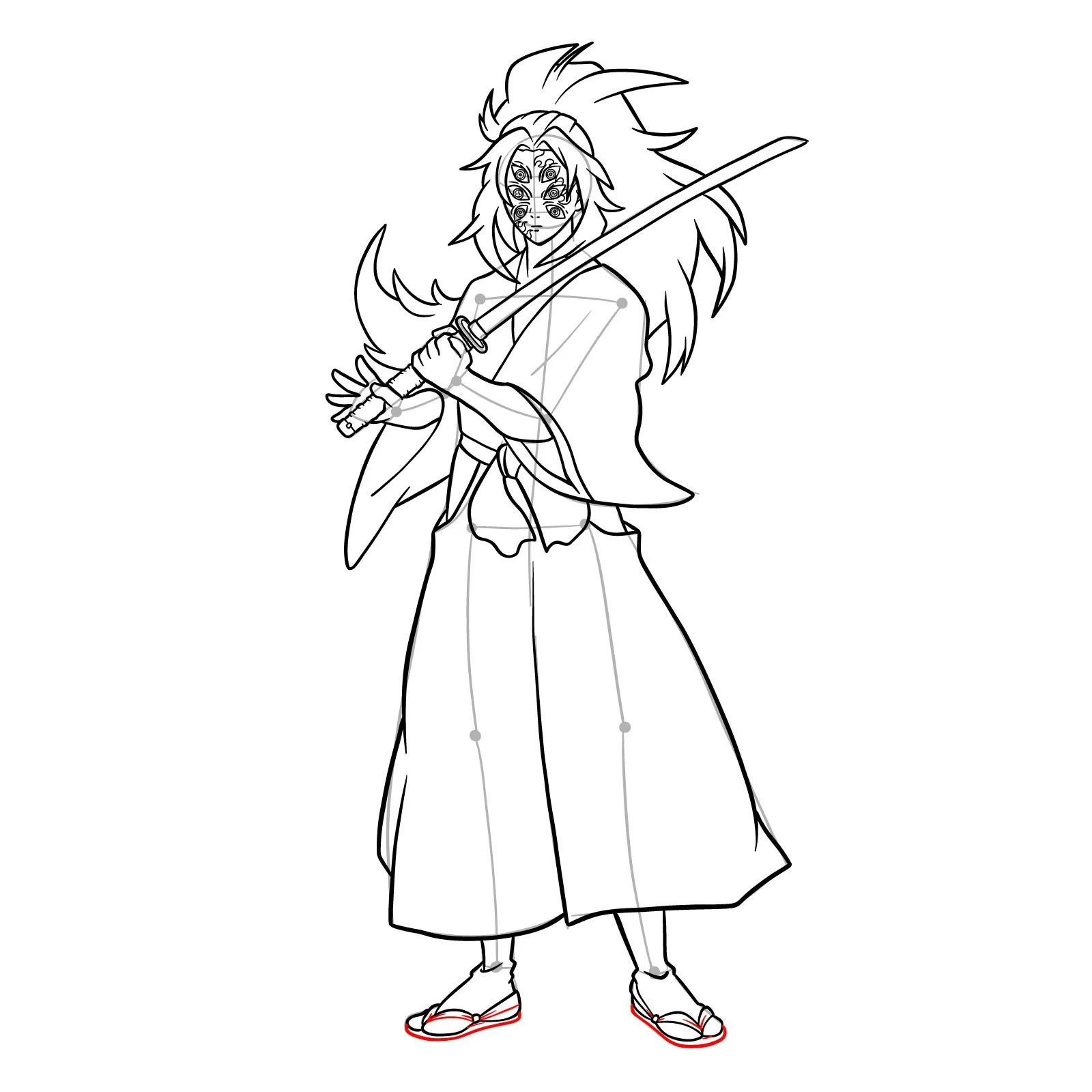 Kokushibo Para Colorir 9