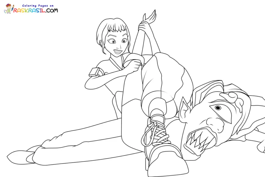 KPop Demon Hunters Para Colorear