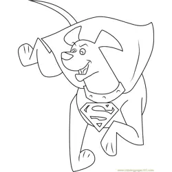 Krypto para Colorear 2