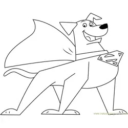 Krypto para Colorear 3