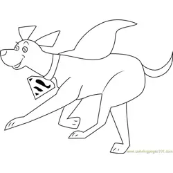 Krypto para Colorear 8