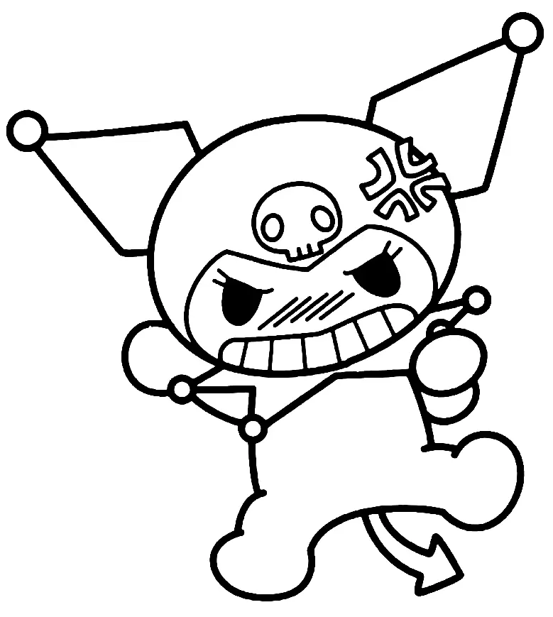 Desenhos de Kuromi Para Colorir 51