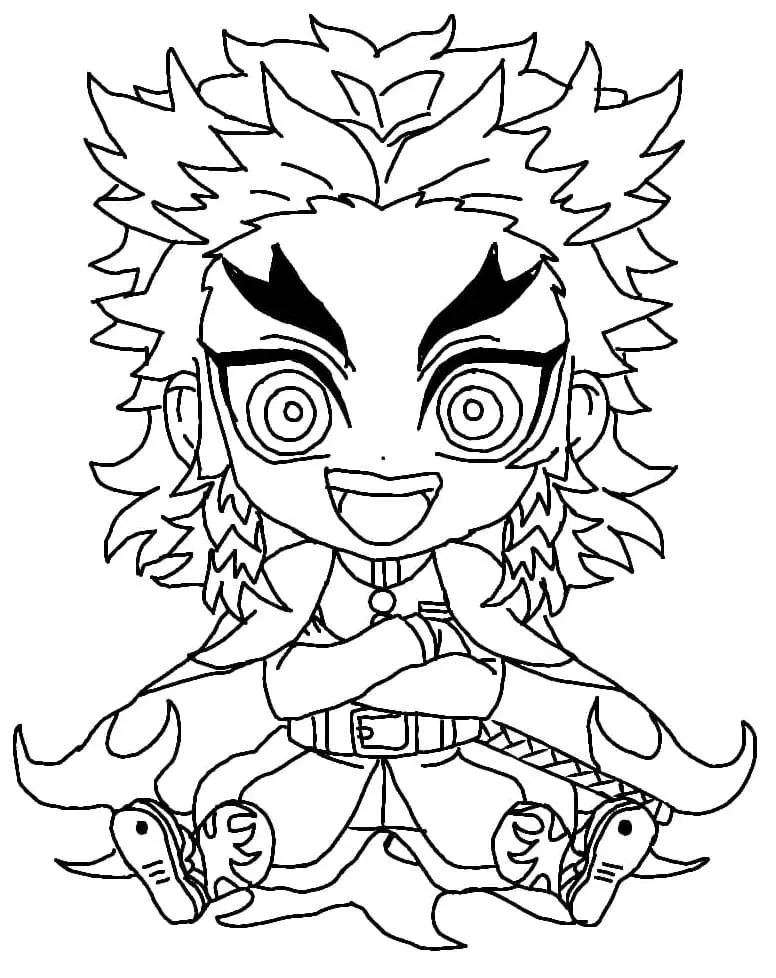Kyojuro Rengoku Coloring Pages 18