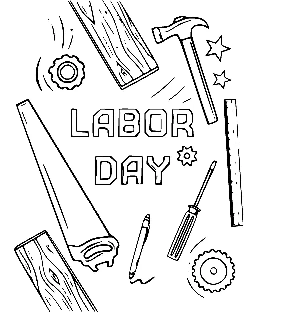 Labor Day Coloring Pages 11