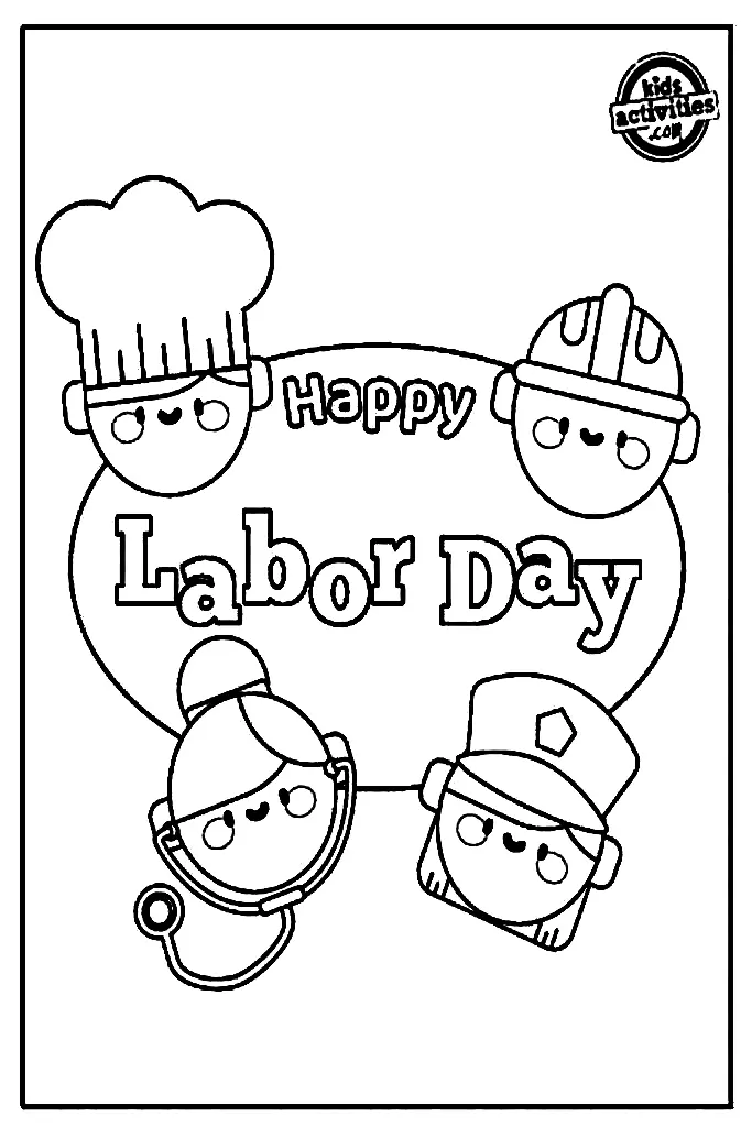 Labor Day Coloring Pages 2