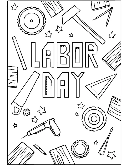 Labor Day Coloring Pages 22